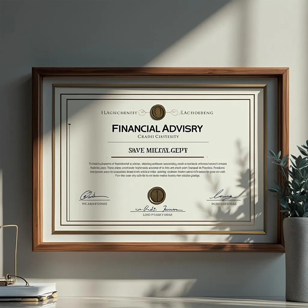 Certificación profesional en asesoría financiera